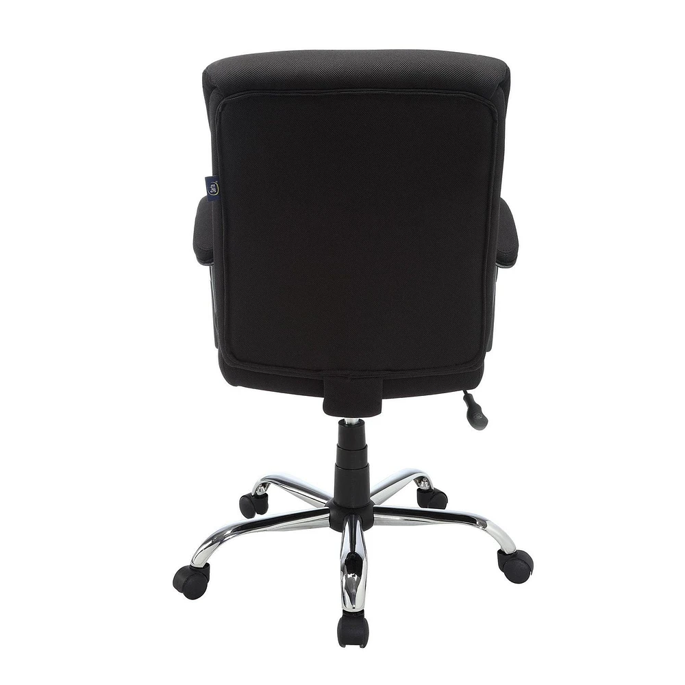 Serta Big & Tall Fabric Manager Office Chair, Supports up to 300 lbs, Black