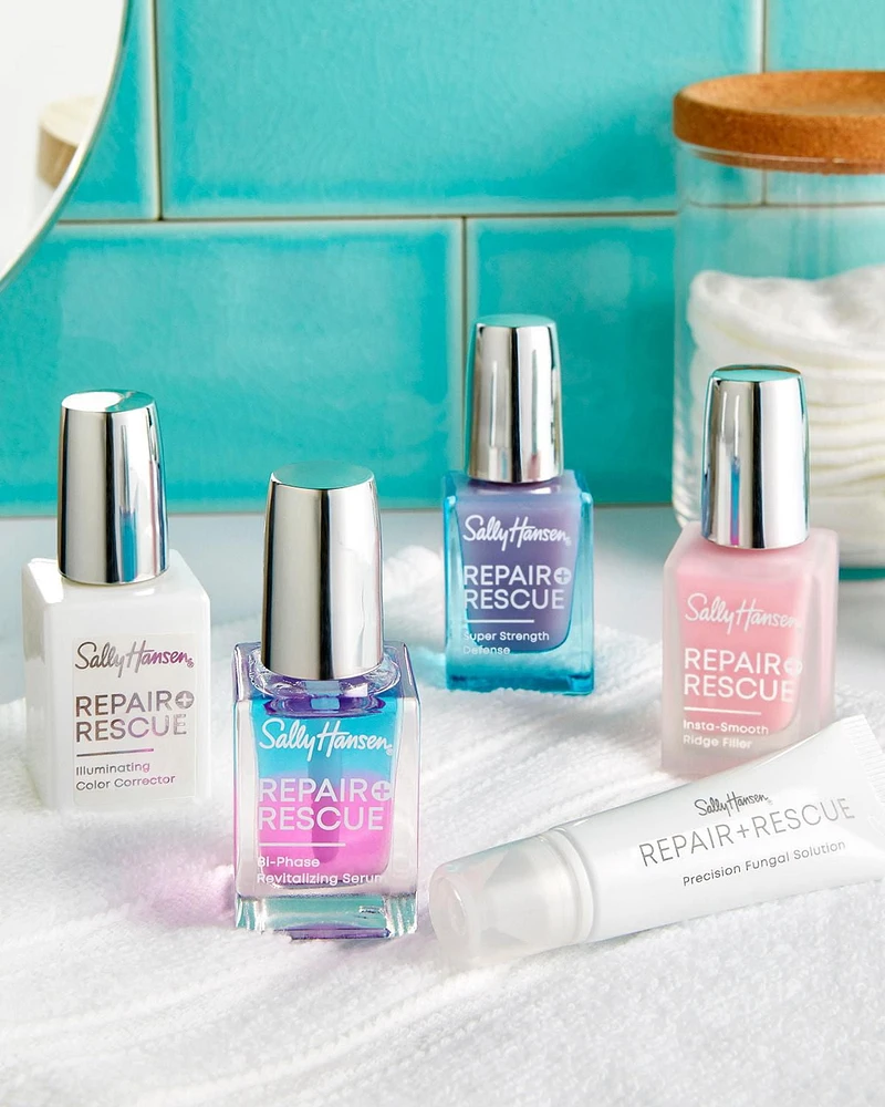 Sally Hansen - Repair + Rescue Sérum revitalisant Bi-Phase, avec glycérine et huile de pépins de raisin, augmente les niveaux d'hydratation quotidienne Sérum revitalisant