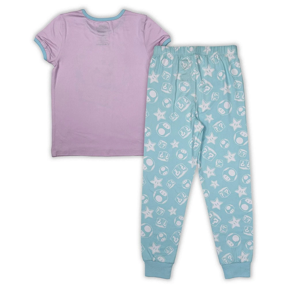 Mario Bros 2 piece printed pyjama set for girls