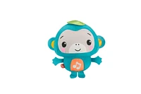 Fisher-Price Music & Sounds Monkey Plush Infant Sensory Toy for Ages 6+ months, Ages 6M+