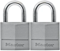 Master Lock 3/4” Aluminum Padlock, 2 Pack; 9120T