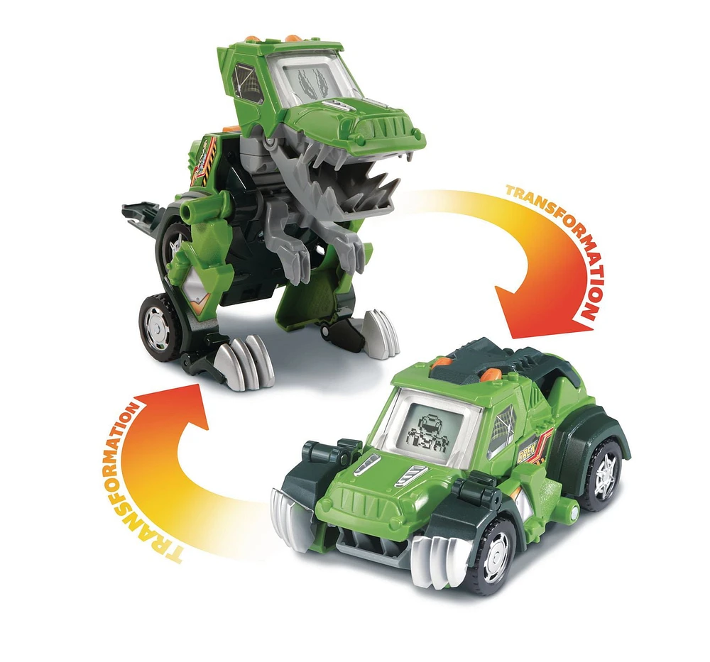 VTech Switch & Go T-Rex Off-Roader Transforming Dinosaur to Vehicle Toy - French Version