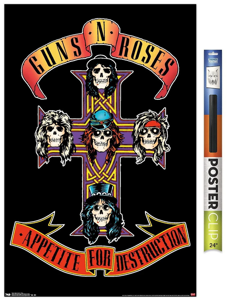 Guns N' Roses - Cross Wall Poster, 22.375" x 34"