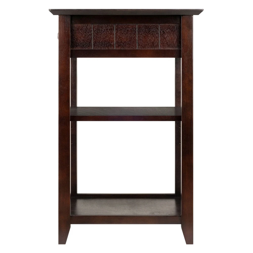 Winsome Burke Printer Stand Coffee Finish