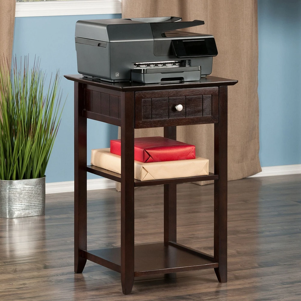 Winsome Burke Printer Stand Coffee Finish