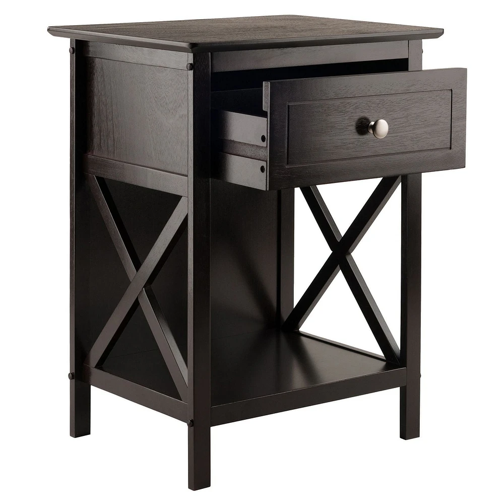 Winsome Xylia Accent Table in Coffee Finish