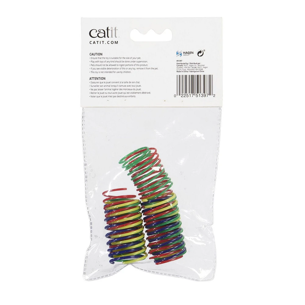 Catit Kitty Playground Cat Toy - Mega Silly Plastic Springs, 10 pieces