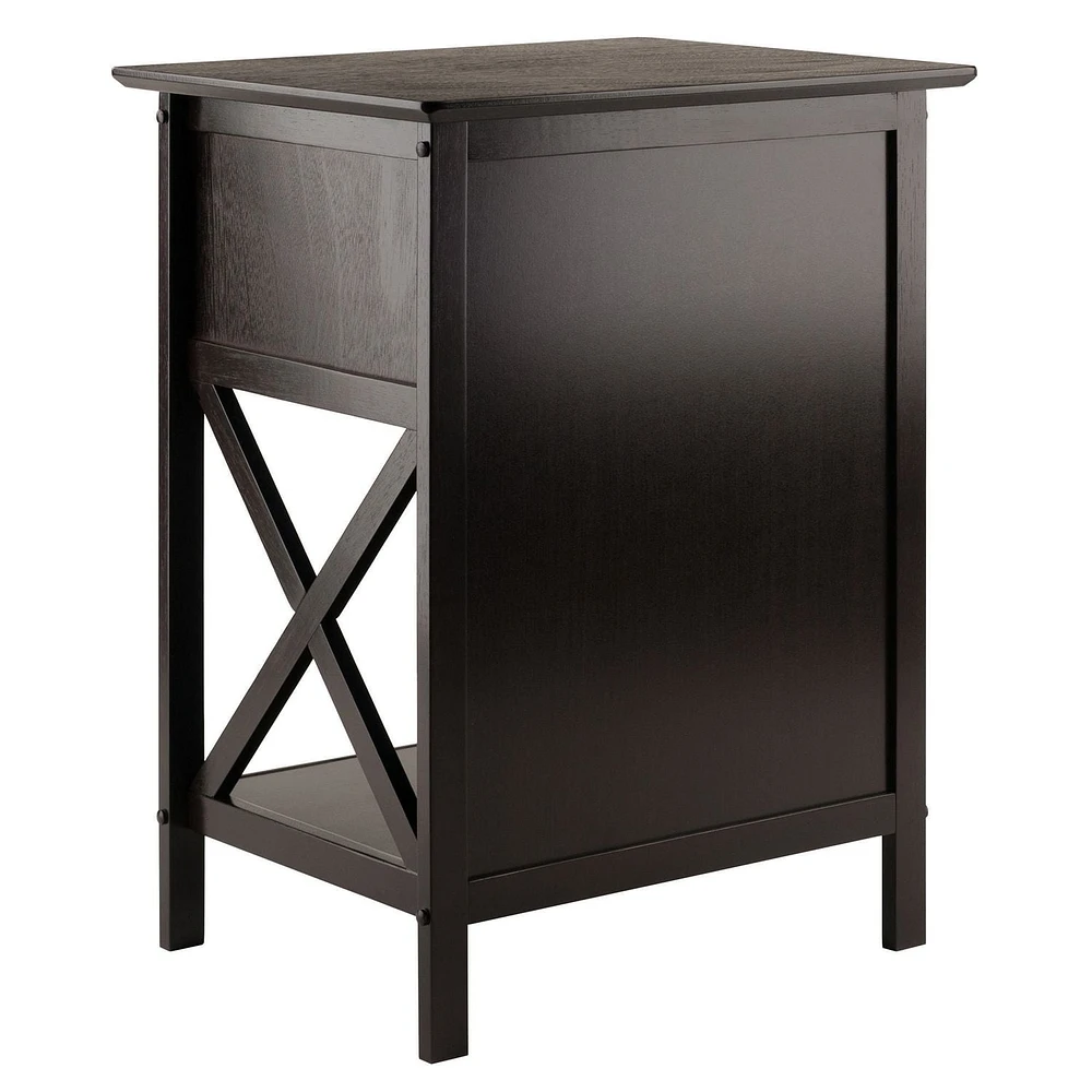 Winsome Xylia Accent Table in Coffee Finish