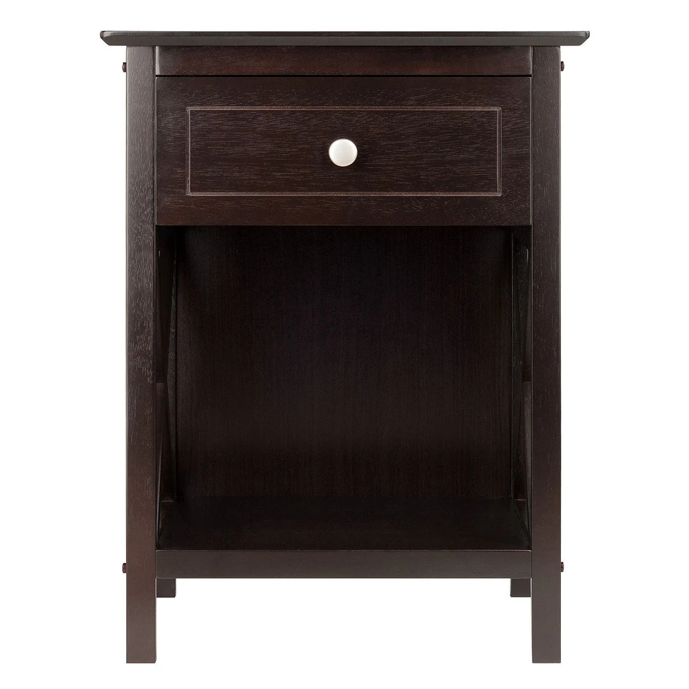 Winsome Xylia Accent Table in Coffee Finish