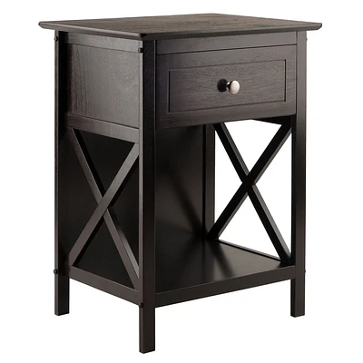 Winsome Xylia Accent Table in Coffee Finish