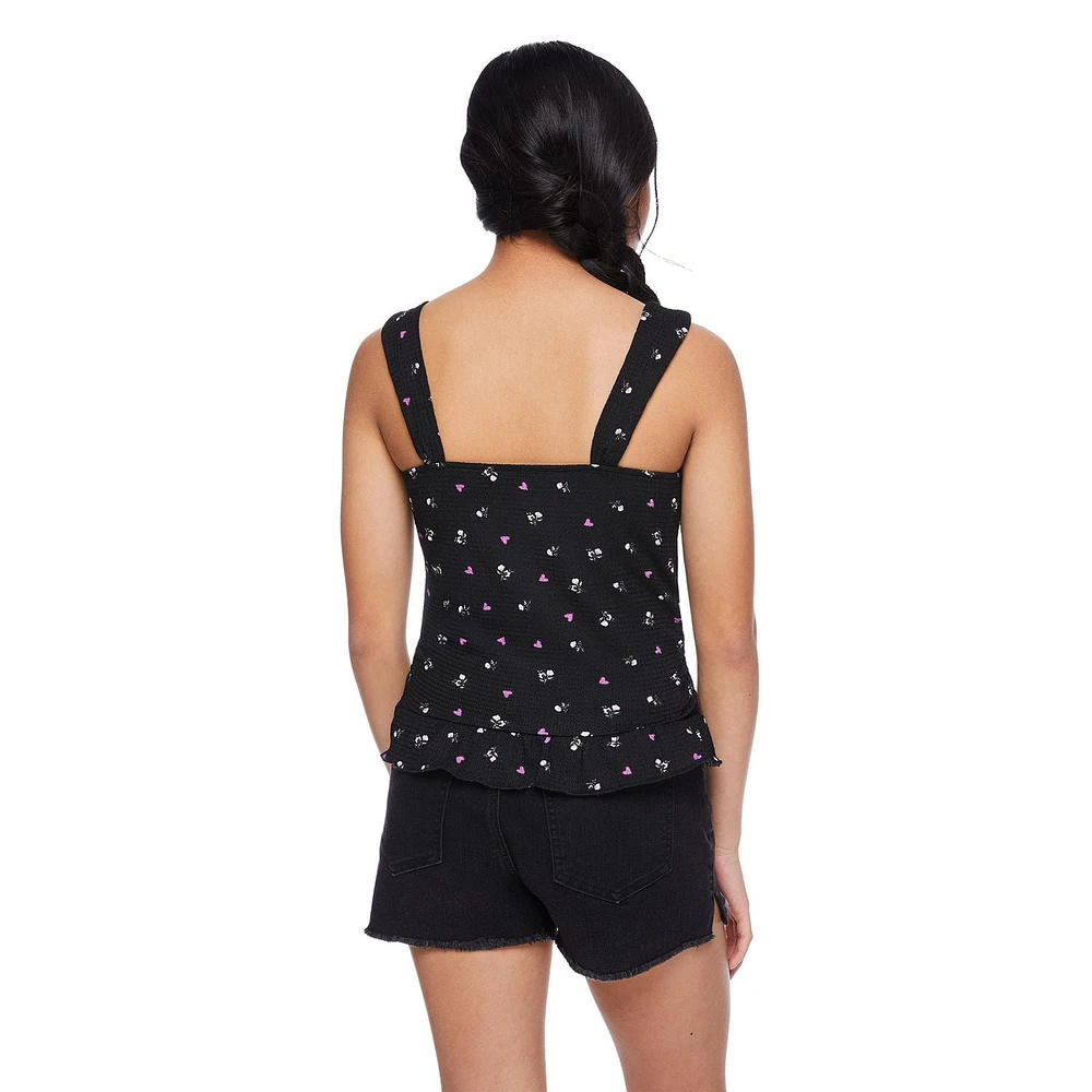 My Sister's Closet Girls' Ruched Peplum Tank, Sizes S-XXL