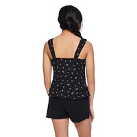 My Sister's Closet Girls' Ruched Peplum Tank, Sizes S-XXL