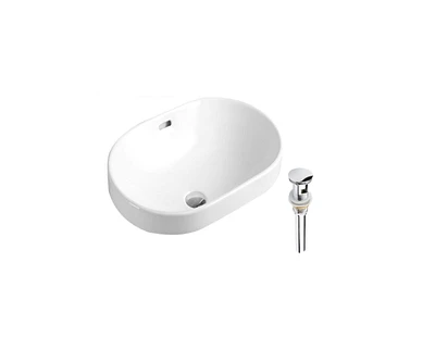 DROP Bath and Kitchen DR091334 Bathroom Vessel Sink Set