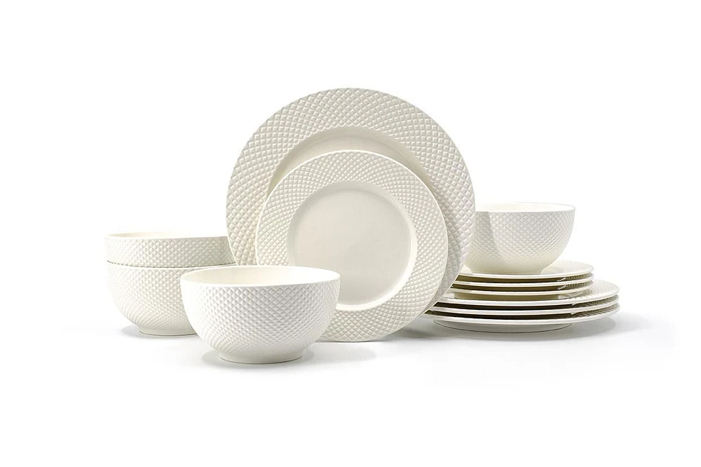 Hometrends 12 piece Charlie Dinnerware, 12 piece Charlie Dinnerware