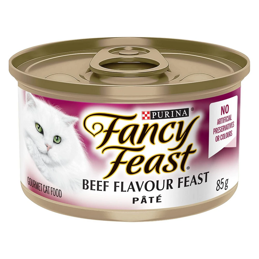 Fancy Feast Pate Beef, Wet Cat Food 85g, 85g