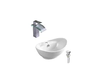 DROP Bath and Kitchen DR091327 Bathroom Vessel Sink Set