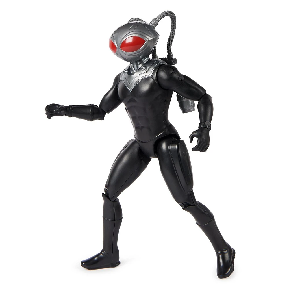 DC Comics, Aquaman, Black Manta Action Figure, 12-inch, Detailed Sculpt and Movie Styling, Easy to Pose, Collectible Superhero Kids Toys for Boys & Girls