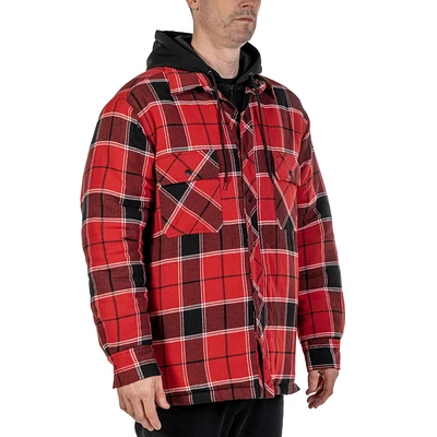 Workload Men's Hooded Flannel Jacket