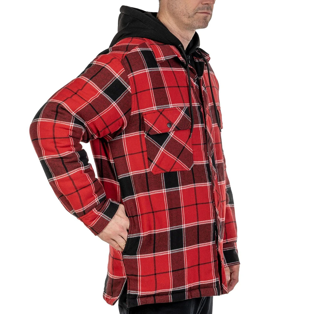 Workload Men's Hooded Flannel Jacket