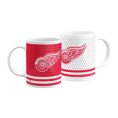 The Sports Vault 2PK Coffee Mug Set Detroit Redwings