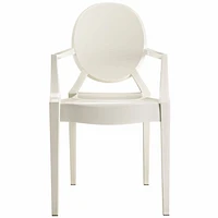 Nicer Furniture Ghost White Arm Chair