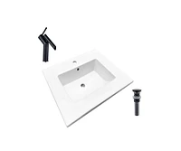 DROP Bath and Kitchen DR091400 Bathroom Vanity Top Set