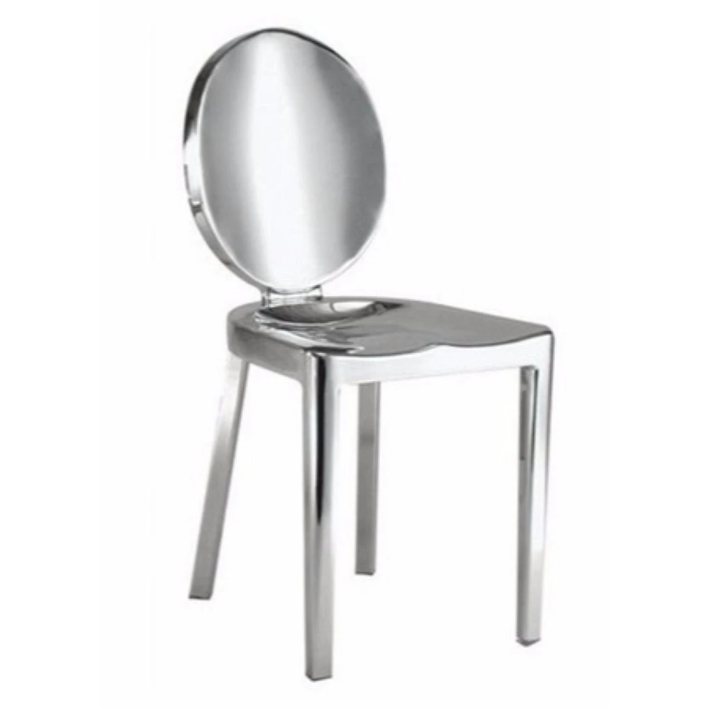 Nicer Furniture Ghost Stainless Steel Side Chair