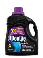 Woolite Foncés, Détergent à lessive, Paquet méga valeur, 2,96 L, Avec renouvellement de couleur - Les vêtements conservent une apparence neuve plus longtemps 1 unité 2,96 L / 66 brassées