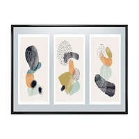 Designart Minimalistic Compostion of Organic Shapes I FLOAT FRAME WALL ART