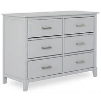 Dream On Me Universal Double Dresser I Kids Bedroom Dresser I Six Drawers Dresser I Mid Century Modern