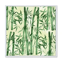 Designart Bamboo Branches In The Forest I FLOAT FRAME WALL ART