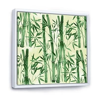 Designart Bamboo Branches In The Forest I FLOAT FRAME WALL ART