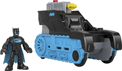 Imaginext DC Super Friends Bat-Tech Tank Vehicle with Lights & Batman Figure Set, 3 Pieces, Ages 3-8