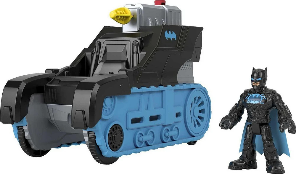 Imaginext DC Super Friends Bat-Tech Tank Vehicle with Lights & Batman Figure Set, 3 Pieces, Ages 3-8