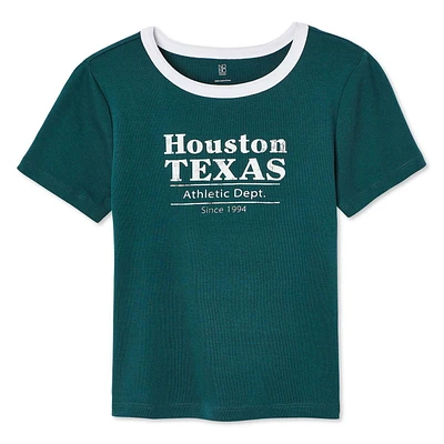 T-shirt bébé à manches courtes No Boundaries pour femmes