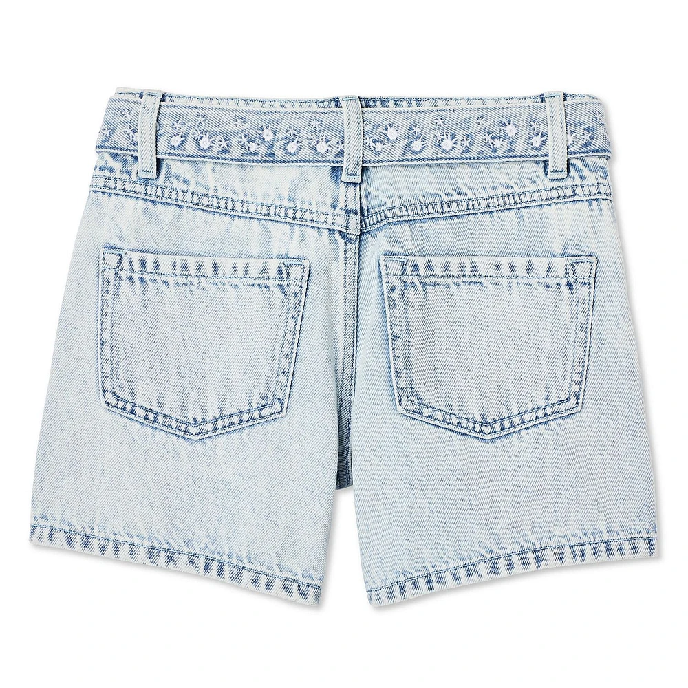 Short en denim avec ceinture George pour filles Tailles 4-16