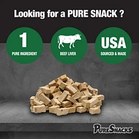 Mini-PureSnacks Freeze Dried Trainers, Beef Liver, 100g, 100g | 3.5oz