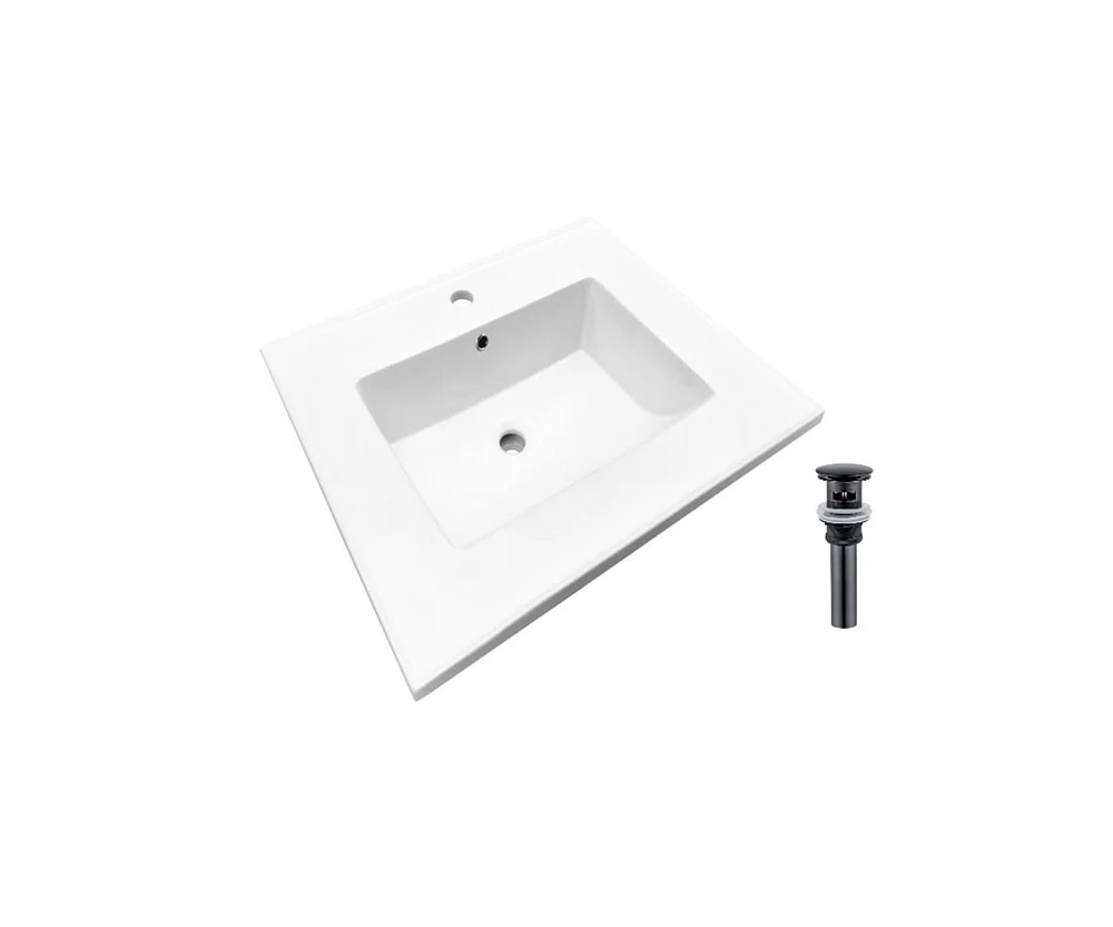 DROP Bath and Kitchen DR091436 Bathroom Vanity Top Set