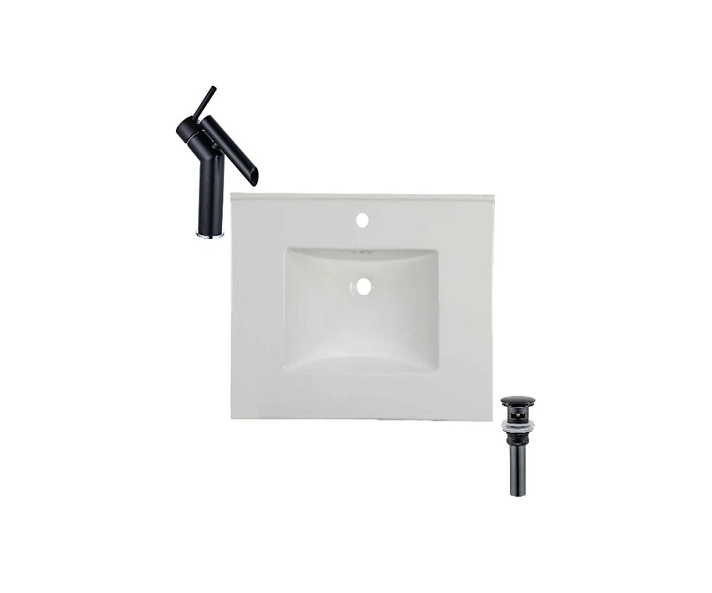 DROP Bath and Kitchen DR091402 Bathroom Vanity Top Set