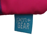 PEN+GEAR 2 ZIPPER COMPARTMENTS PENCIL CASE, PINK, (W x H): 7.75 x 10"