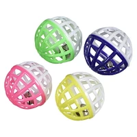 Catit Krazy Rollers Cat Toy - Jingle Balls, 4 pack