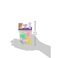 Catit Krazy Rollers Cat Toy - Jingle Balls, 4 pack