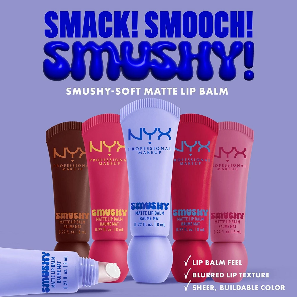 NYX Professional Makeup Baume à lèvres mat Smushy