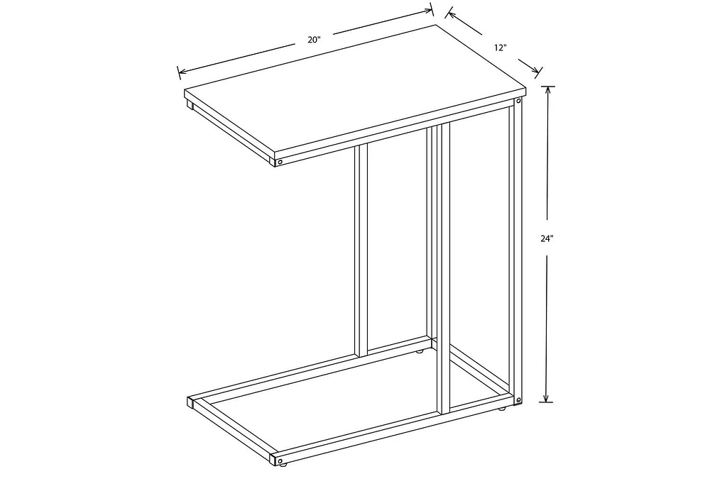 Safdie & Co. Accent Table Dark Taupe