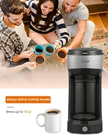 COMMERCIAL CHEF Coffee Machine, K Cup Coffee Maker 13 Ounce Water Tank, Single Serve Coffee Maker and Portable Coffee Maker Single Serve with One Touch Button for Coffee Brewing