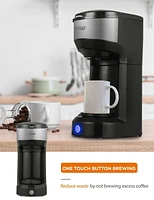 COMMERCIAL CHEF Coffee Machine, K Cup Coffee Maker 13 Ounce Water Tank, Single Serve Coffee Maker and Portable Coffee Maker Single Serve with One Touch Button for Coffee Brewing