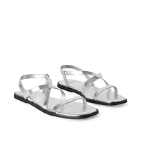 Time and Tru Women's Strappy Sandals, Sizes 6-10