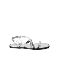 Time and Tru Women's Strappy Sandals, Sizes 6-10
