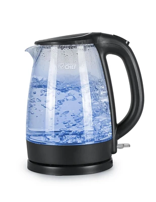 Bouilloire commerciale en verre sans fil chef 1.7l