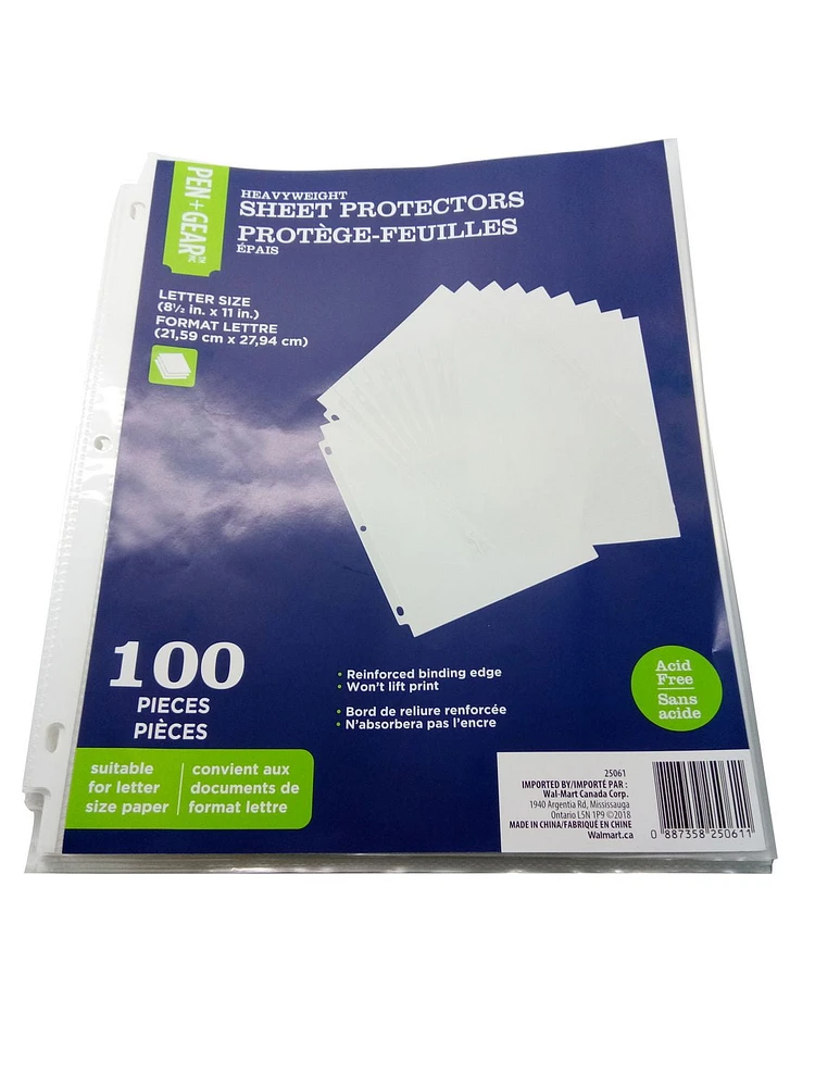 Pen+Gear 100 Pieces Sheet Protectors